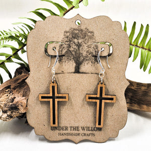 Cross Dangle Earrings