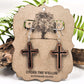 Cross Dangle Earrings