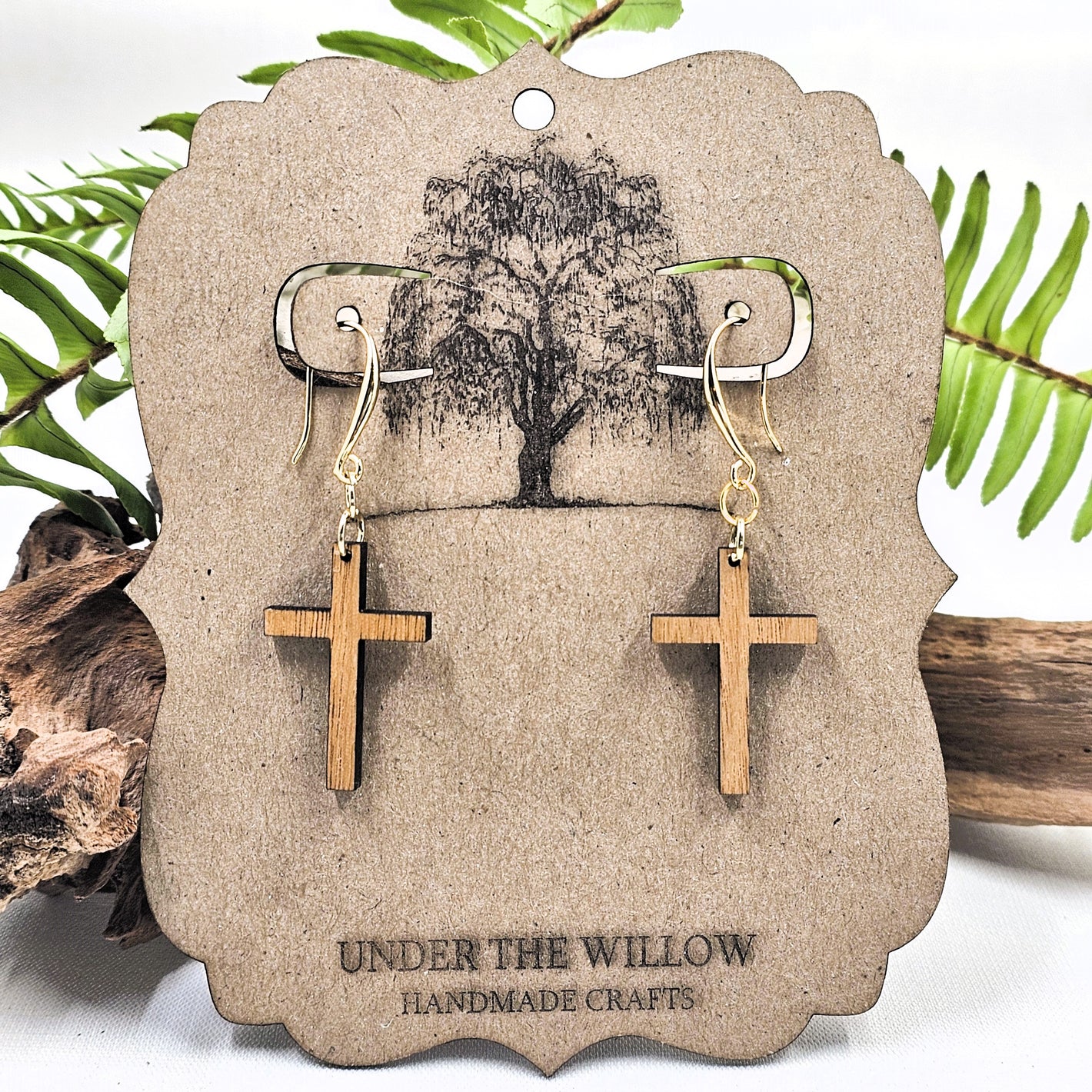 Cross Dangle Earrings