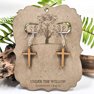 Cross Dangle Earrings