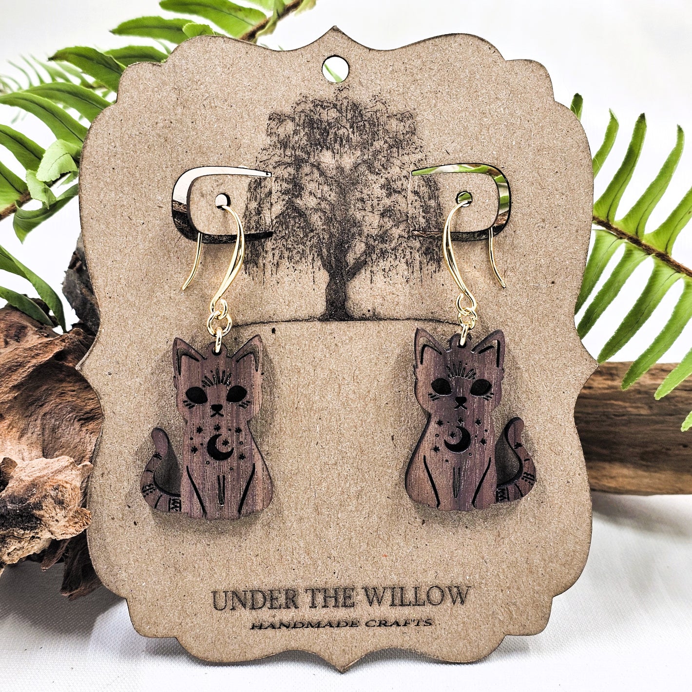 Cat Dangle Earrings