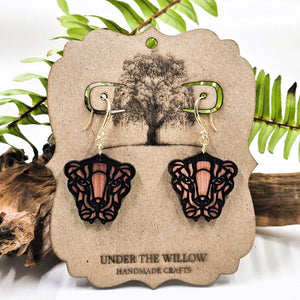 Tiger Dangle Earrings