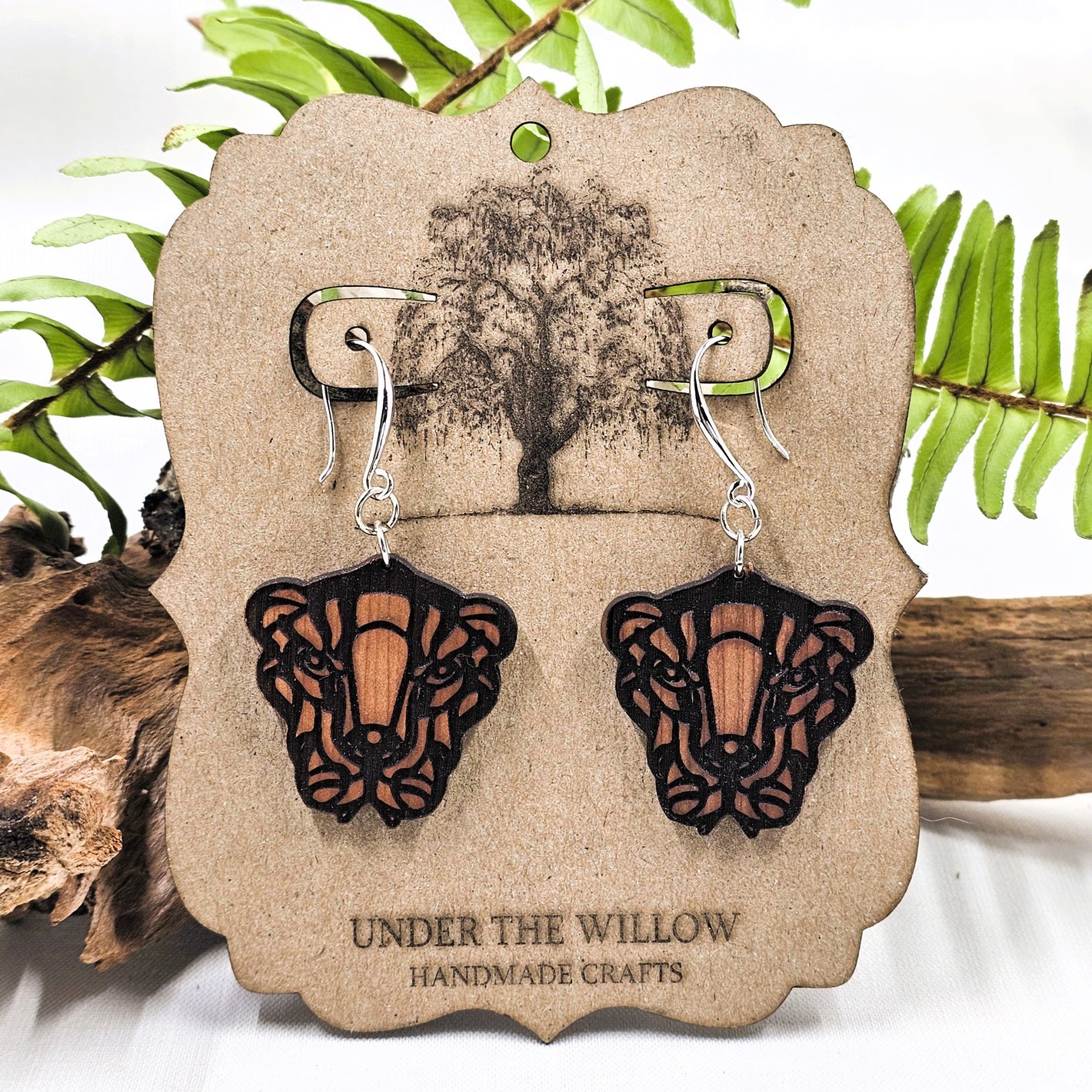 Tiger Dangle Earrings