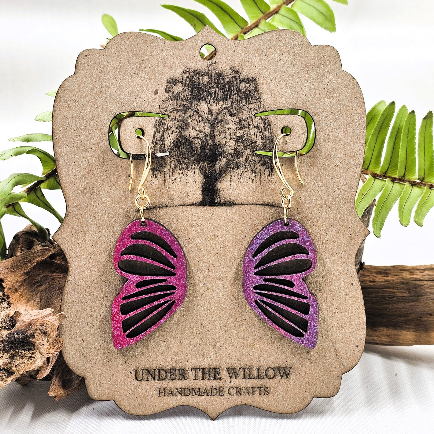 Butterfly Wing Dangle Earrings