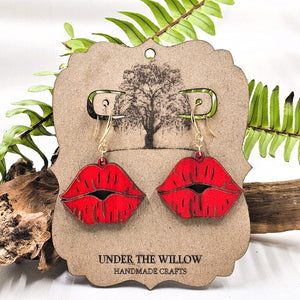 Hot Lips Dangle Earrings