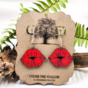 Hot Lips Dangle Earrings