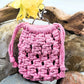 Macrame Pouch Keychain (large)