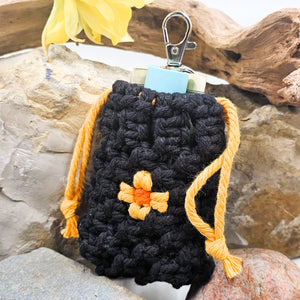 Macrame Pouch Keychain (small)