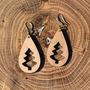 Christmas Tree Dangle Earrings