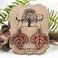 Leaf Dangle Earrings Lightweight Cedar