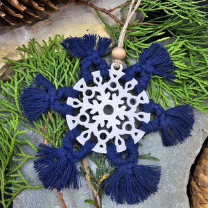 Macrame Snowflake Ornament