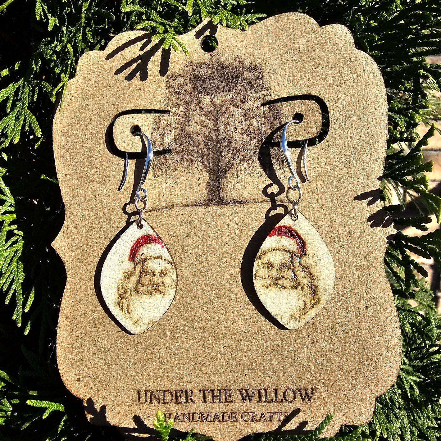 Nostalgic Santa Dangle Earrings