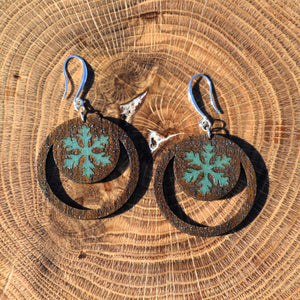 Snowflake Dangle Earrings